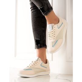 TRENDI Zapatos deportivos ligeros beige 1