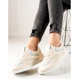 TRENDI Zapatos deportivos ligeros beige 2