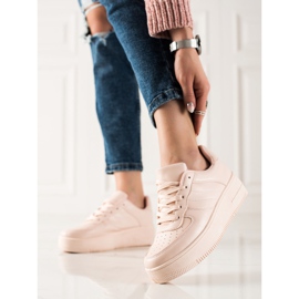 TRENDI Zapatillas clásicas rosas rosado 3