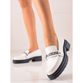 Mocasines La.Fi de moda blanco 3