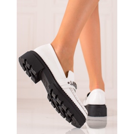 Mocasines La.Fi de moda blanco 4