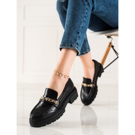 Mocasines La.Fi de moda negro 2