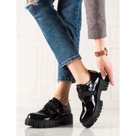 La.Fi Zapatos de plataforma con hebilla negro 3