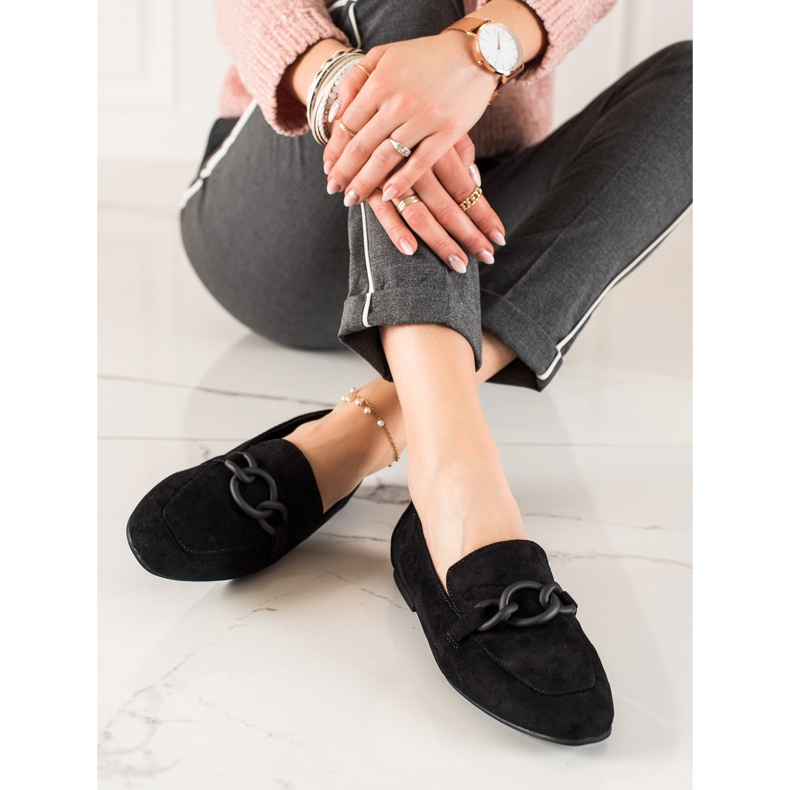 Mocasines LA.FI de ante negro 1