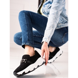 W. Potocki Zapatillas Potocki de ante negro 3