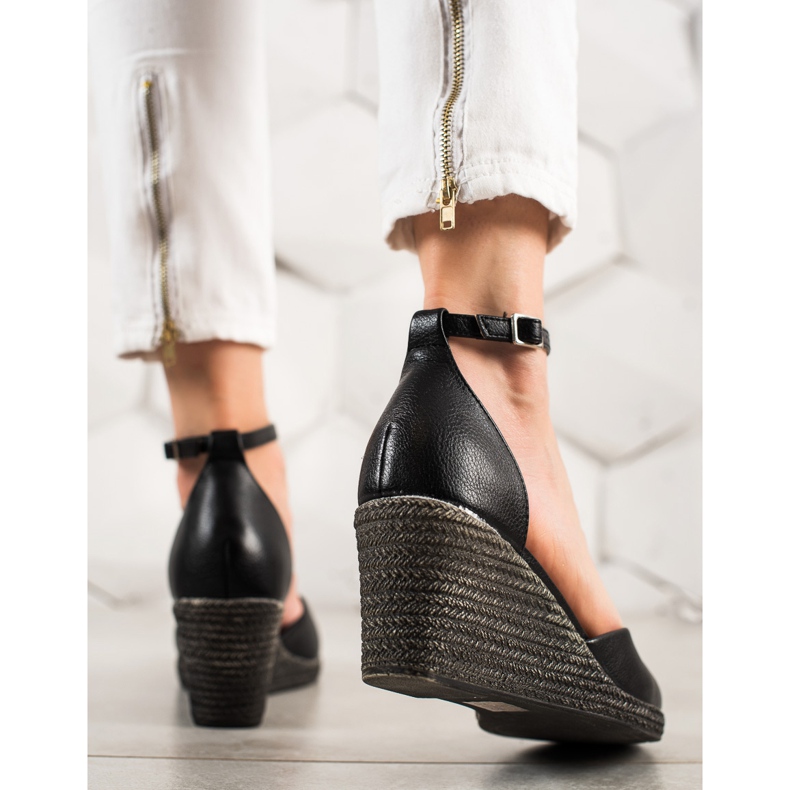 W. Potocki Sandalias Bombas En Koturnie Potocki negro 1 W. Potocki Sandalias Bombas En Koturnie Potocki negro 1