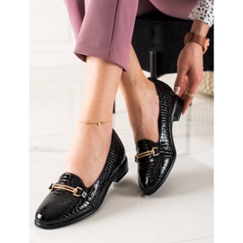 W. Potocki Zapatos elegantes con decoración Potocki negro 2
