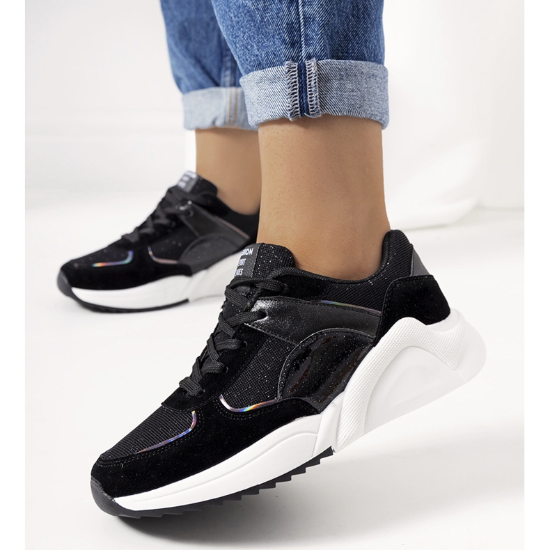 Deportivas Cotter negras brillantes negro 1