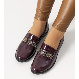 Mocasín granate Shinn rojo multicolor 1 Mocasín granate Shinn rojo multicolor 1