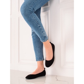 TRENDI Cómodas bailarinas caladas negro 4