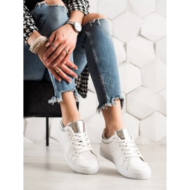 TRENDI Deportivas Blancas Con Ecopiel blanco 3