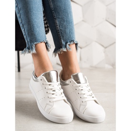 TRENDI Deportivas Blancas Con Ecopiel blanco 4