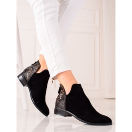 Botas negras con corte Vinceza marrón negro 1 Botas negras con corte Vinceza marrón negro 1