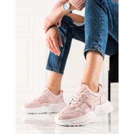 TRENDI Zapatillas Rosadas De Moda rosado 2