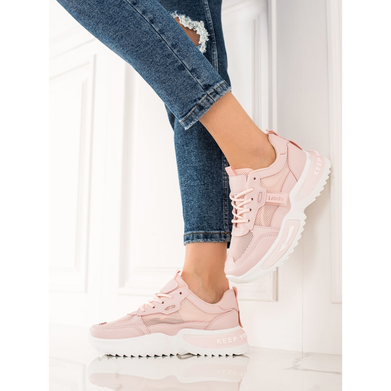 TRENDI Zapatillas Rosadas De Moda 1