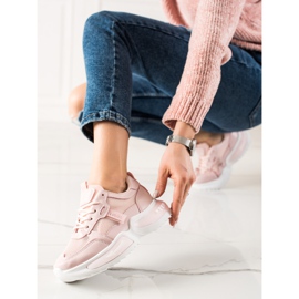 TRENDI Zapatillas Rosadas De Moda rosado 3