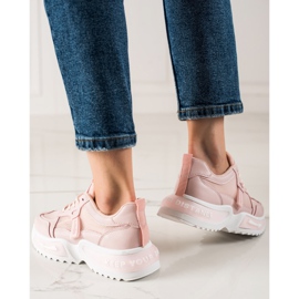 TRENDI Zapatillas Rosadas De Moda rosado 5