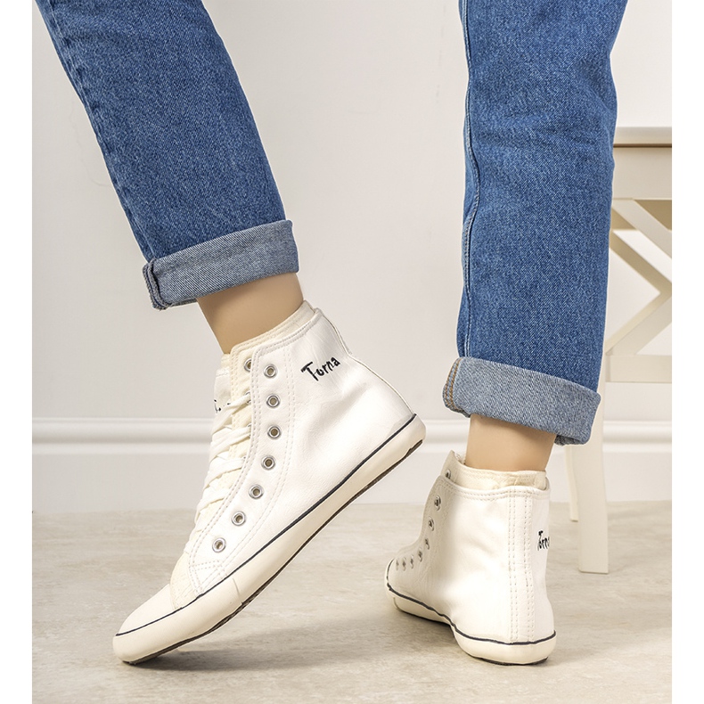 # dañado # Deportivas tobilleras de mujer Torna blancas # DAÑADO # blanco 2