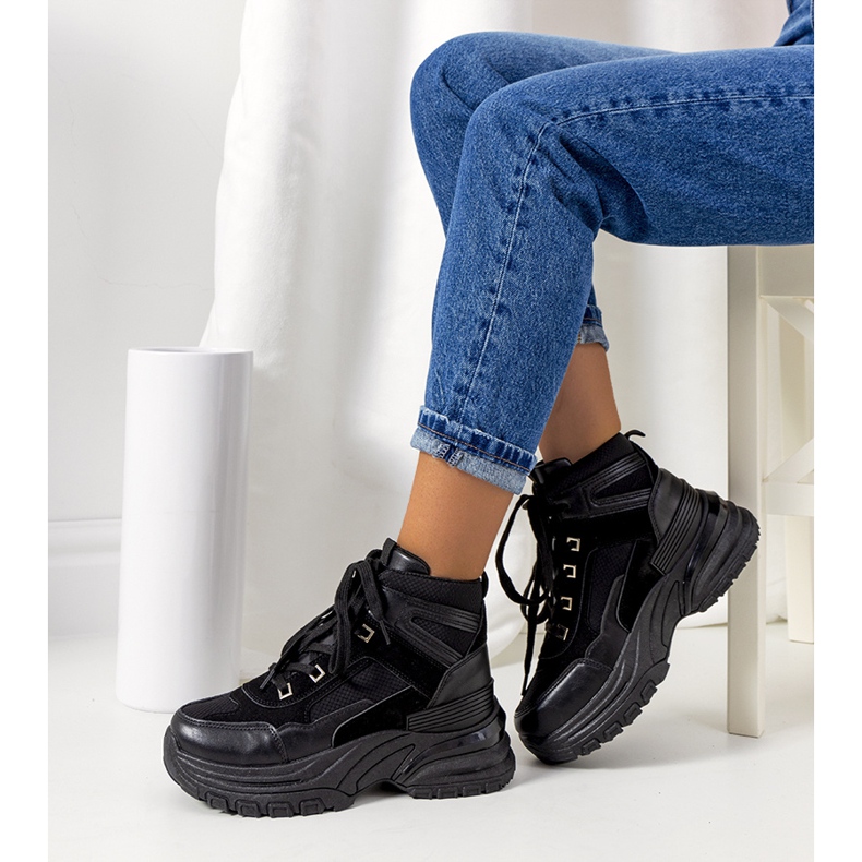 Zapatillas negras de Muncy negro 1