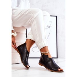 Botas De Piel Tacón Alto Laura Messi Negro 2324 5