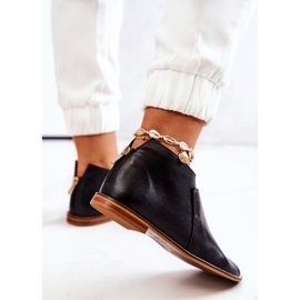 Botas De Piel Tacón Alto Laura Messi Negro 2324 6