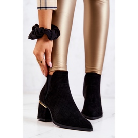 PS1 Botas cowboy caladas de ante negro Helloni 2
