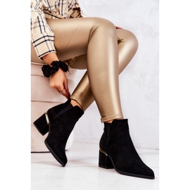 PS1 Botas cowboy caladas de ante negro Helloni 5