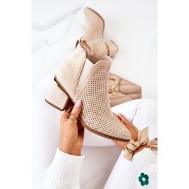 PS1 Botas Cowboy Caladas Ante Beis Claro Helloni beige 5