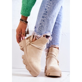 PS1 Botas Worker De Ante Con Tiras Beige Claro Moriah 2 PS1 Botas Worker De Ante Con Tiras Beige Claro Moriah 2