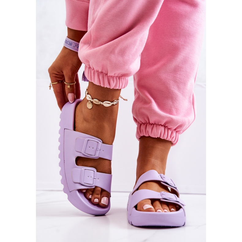 PS1 Zapatillas De Goma En La Plataforma Westie Púrpura violeta 2