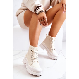 PS1 Botas de montaña Faithfull atadas en beige crudo 3