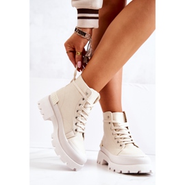 PS1 Botas de montaña Faithfull atadas en beige crudo 2