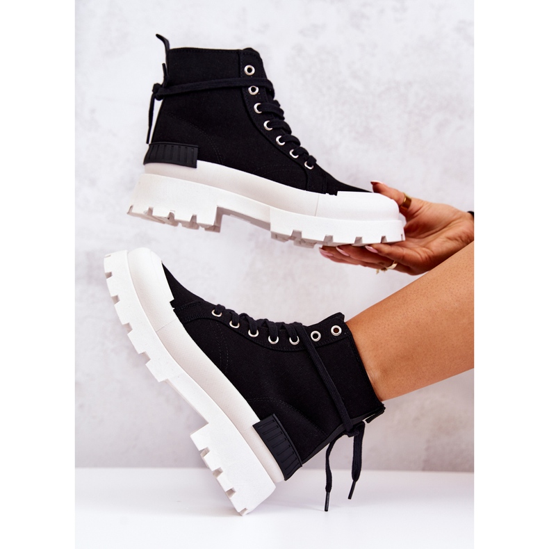 PS1 Botas negras atadas fieles negro 1 PS1 Botas negras atadas fieles negro 1