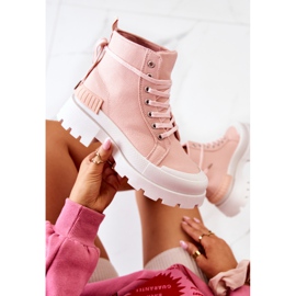 PS1 Botas atadas rosas Faithfull rosado 1 PS1 Botas atadas rosas Faithfull rosado 1