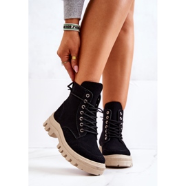 PS1 Botas Ante Atadas Hurricane Negras negro 2