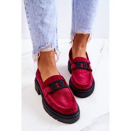 PL5 Mocasines De Ante Con Decoración La.Fi Fucsia Laurene rosado 4