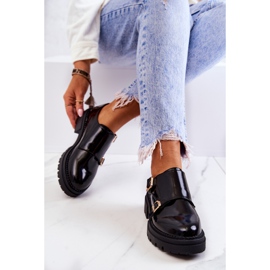 PL5 Zapatos De Piel Con Hebilla La.Fi Negro Leonie 4