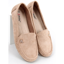 Mocasines de mujer Sekue Kaki beige 5