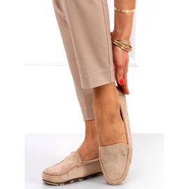 Mocasines de mujer Sekue Kaki beige 3