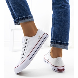 Zapatillas Big Star clásicas blancas Elise blanco 4
