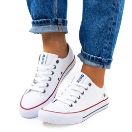 Zapatillas Big Star clásicas blancas Elise blanco 5