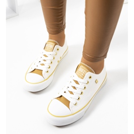 Deportivas blancas de mujer Big Star HH274458 beige blanco 3