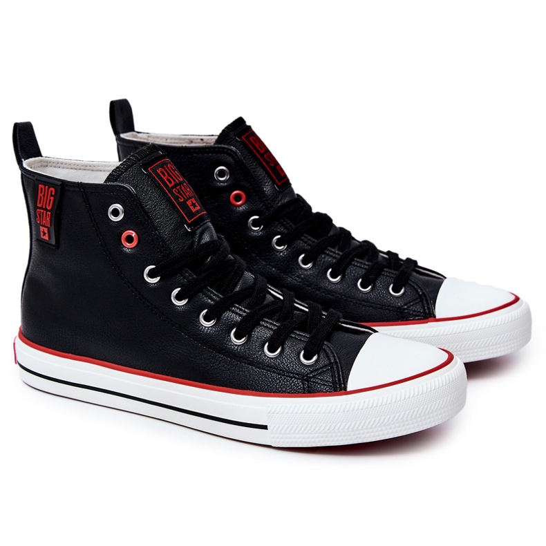Sneakers Hombre Altas en Piel Big Star JJ174070 Negro 1