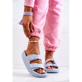 PS1 Zapatillas de goma en la plataforma Blue Westie azul 2