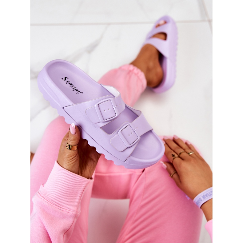 PS1 Zapatillas De Goma En La Plataforma Westie Púrpura violeta 1