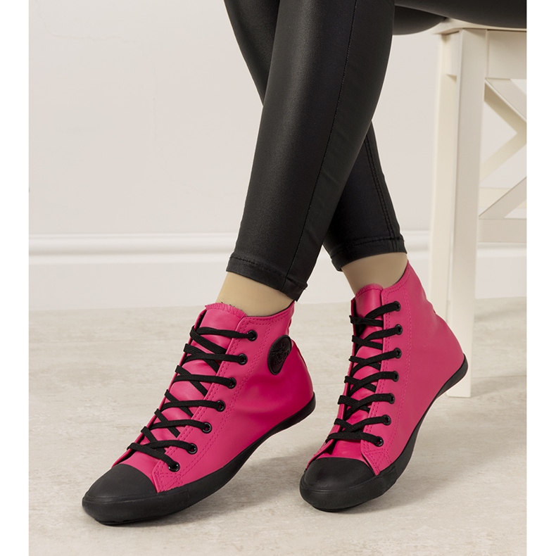 Zapatillas Shape of You negro rojo rosa 1