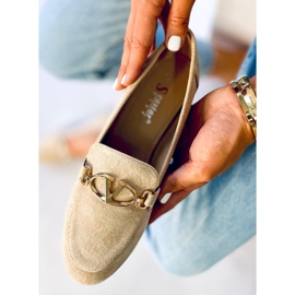 Mocasines mujer Freda Beige 2
