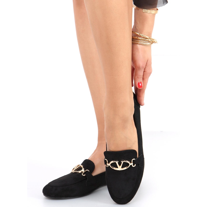 Mocasines mujer Freda Negro 1