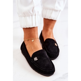 PS1 Mocasines de ante negros para mujer Madelyn 5