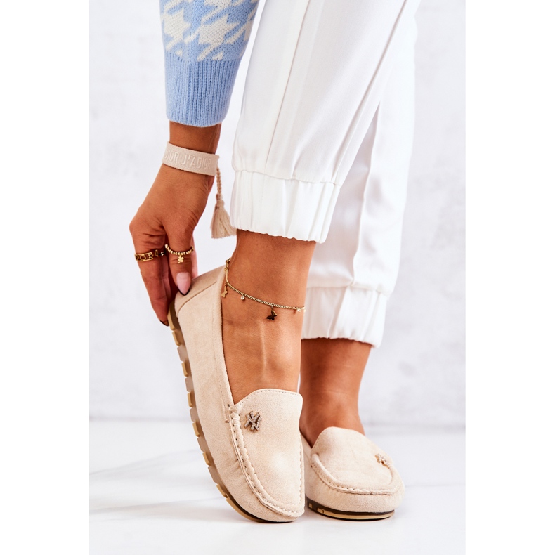 PS1 Mocasines Mujer Ante Beige Madelyn 1